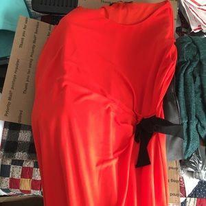 Sleeveless Orange Dress